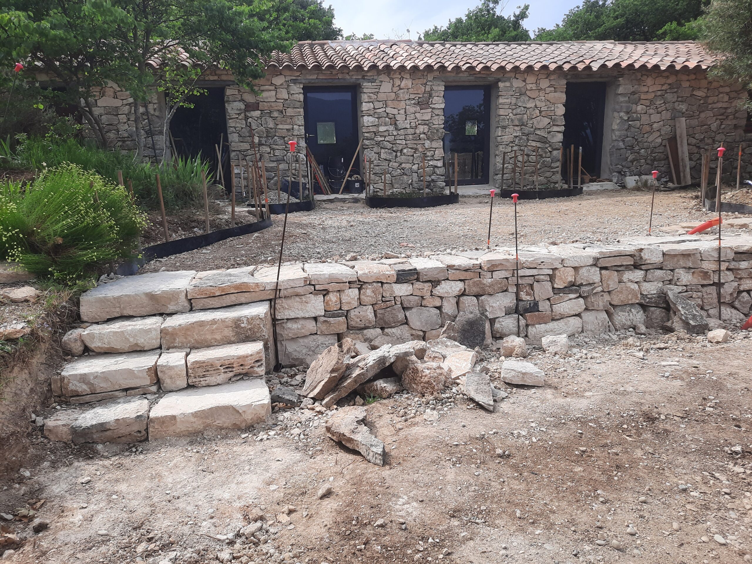 Escalier massif en pierre sèche Denis Richard